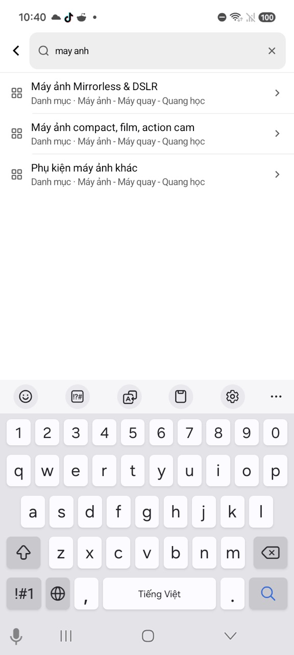 Gõ may anh: danh mục khớp