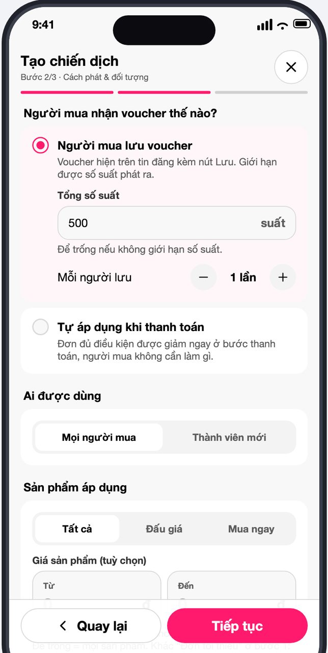 Bước 2 Cách phát và đối tượng