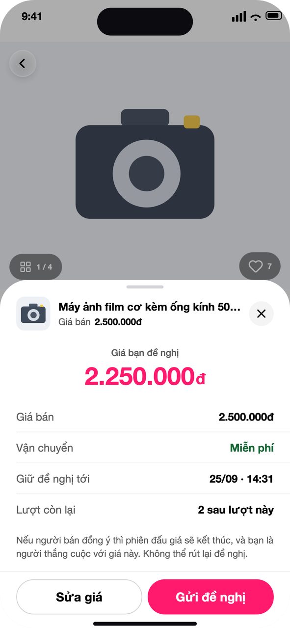 Bước 2: xem lại rồi gửi