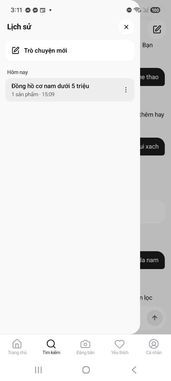 Lịch sử trò chuyện