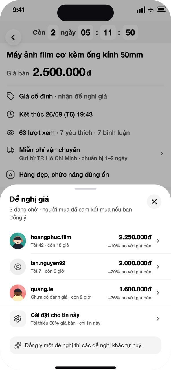 Danh sách đề nghị đang chờ