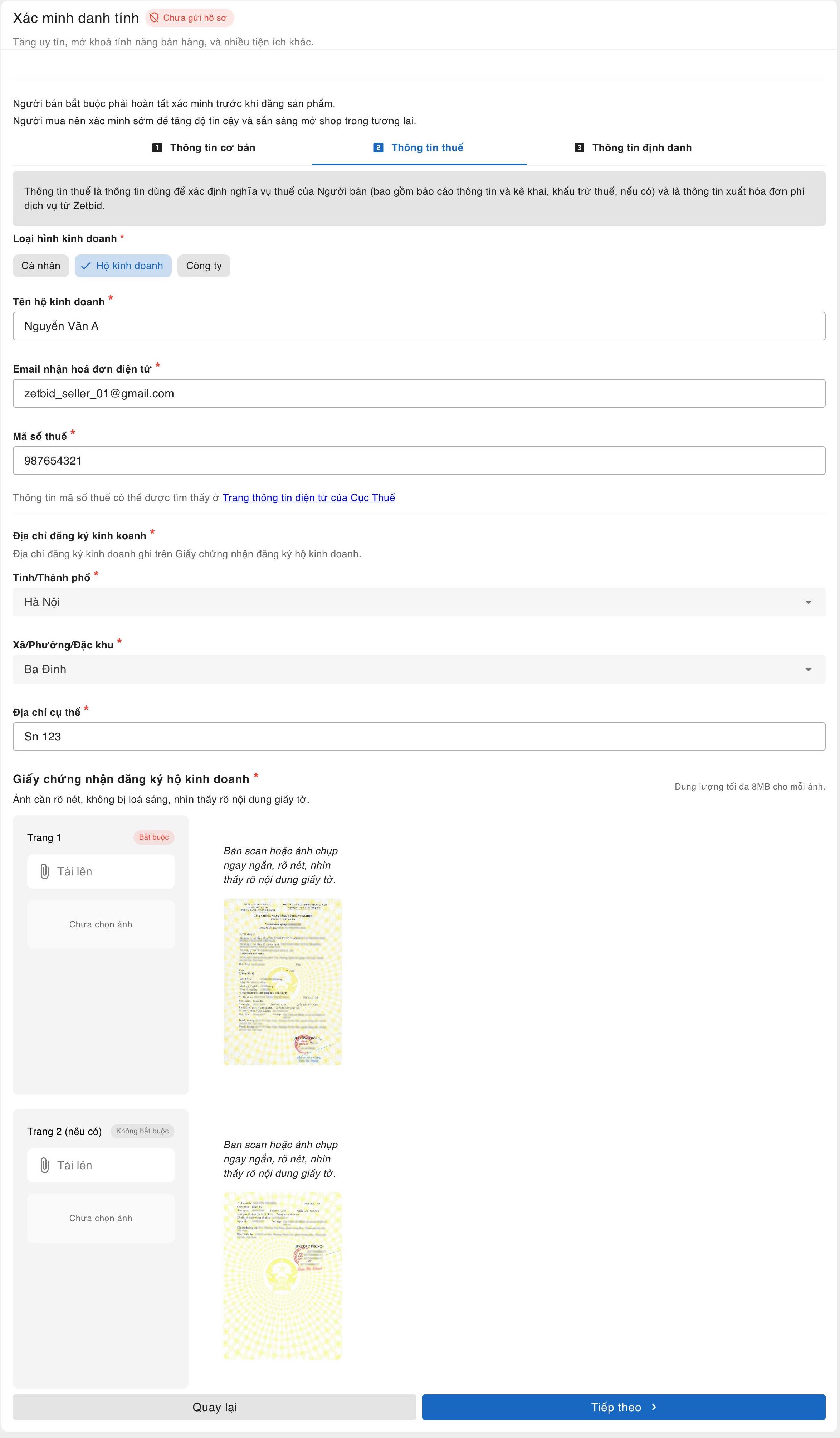 Zetbid App trên Android