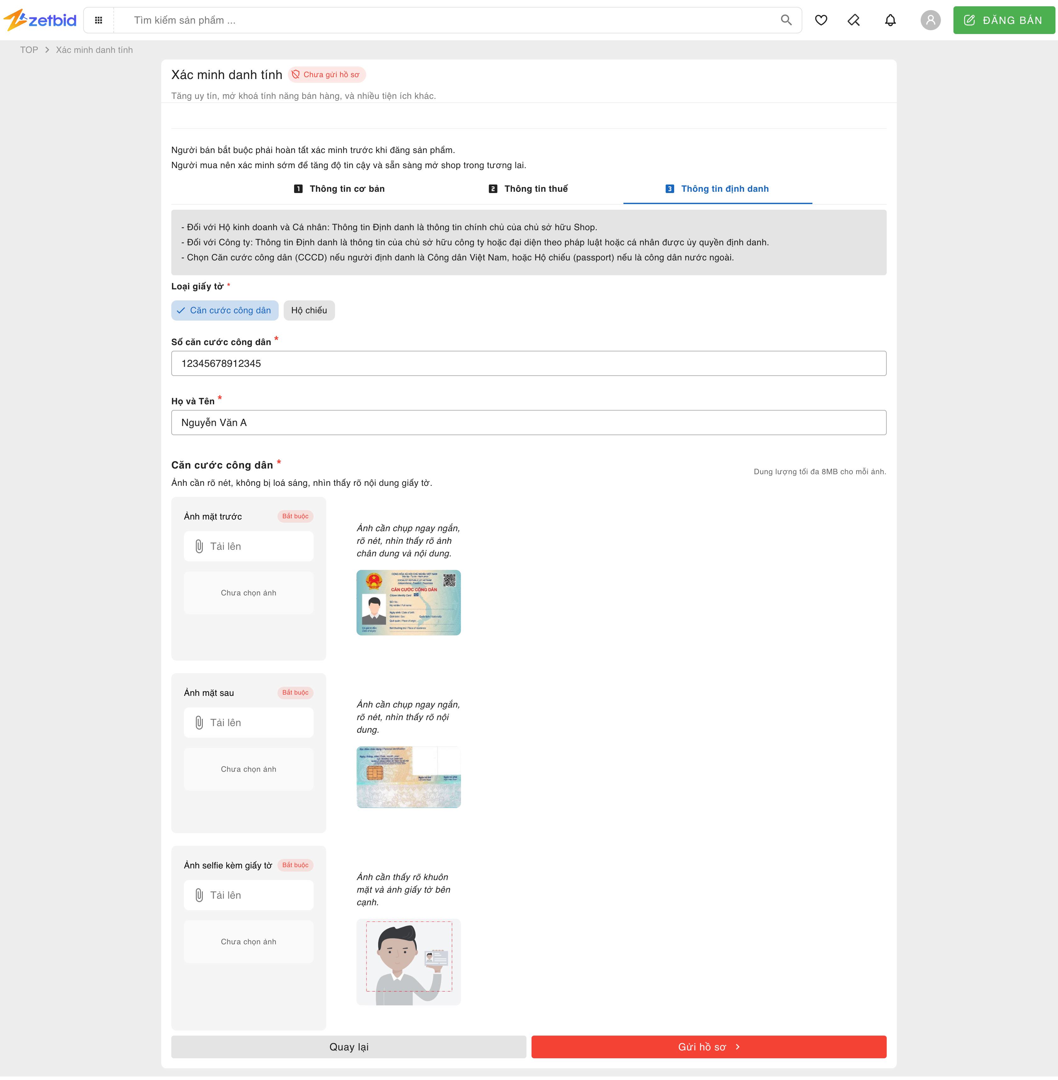 Zetbid App trên Android